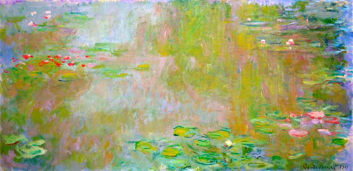 Пруд с водяными лилиями (1917), Клод Моне., Клод Моне. Источник Wiki Art