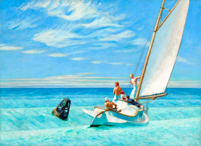 Эдвард Хоппер, Ground Swell, 1939, Национальная художественная галерея, Вашингтон, округ Колумбия, США.