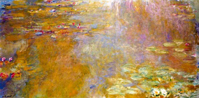 Пруд с водяными лилиями (1917–1919), Клод Моне. Источник Wiki Art