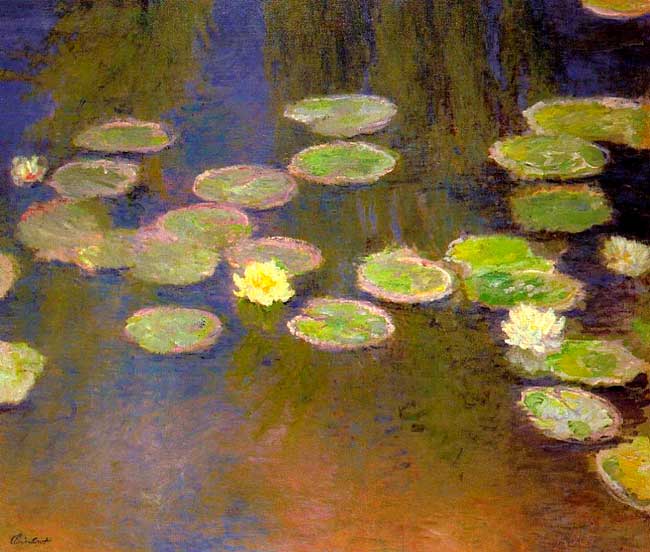 Ранняя картина «Водяные лилии» (1897–1899) Клода Моне. Источник Wiki Art