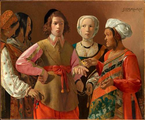 Гадалка (около 1630-х годов) Жоржа де Латура. Масло на холсте. 101,9 х 123,5 см. Метрополитен-музей, Нью-Йорк, США