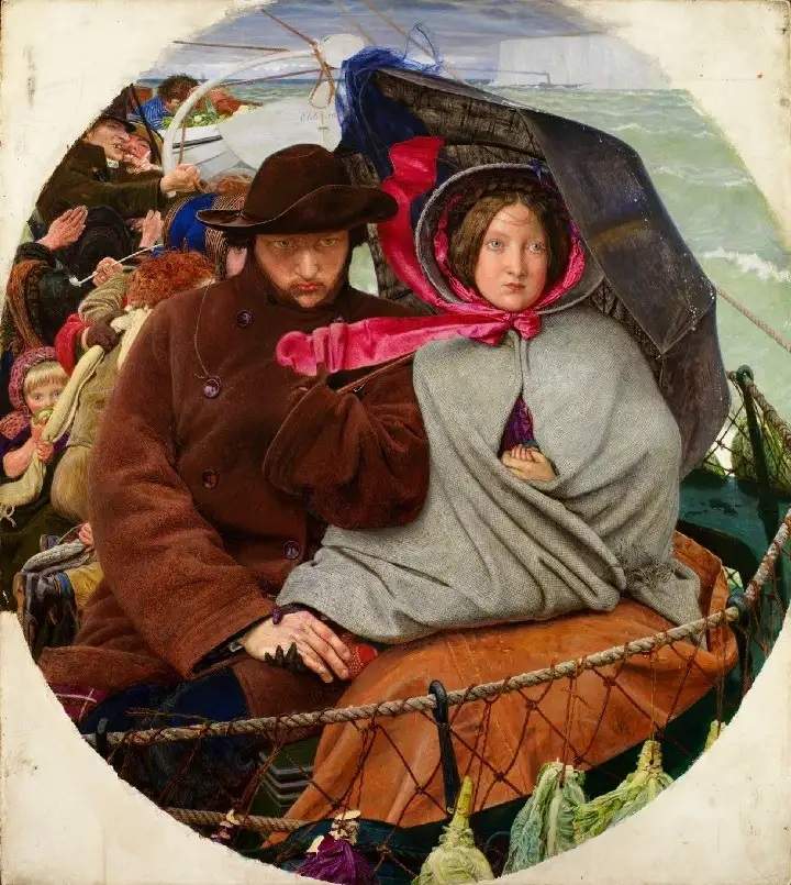 "Прощание с Англией"(ок.1855) Форда Мэдокса Брауна. Birmingham Museum and Art Gallery, UK.