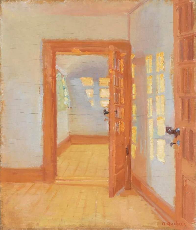 Пристройка Брендума (1917) Анны Анчер. Масло на холсте.